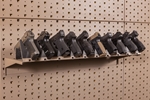 Handgun Shelf Hanger - 10 Handguns - HGSH-HY-10.1