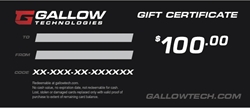 $100 Gift Card Gallow Tech, $100, Gift Card