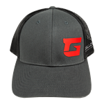 Silicone Patch on <br>Charcoal/Gray Hat - hat-s-charcoal/gray