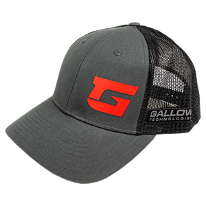 Silicone Patch on <br>Charcoal/Gray Hat 