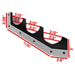 Hybrid Horizontal 3-Rifle Hanger, On Angle Pair - HH-HY-BS-3A-PairG