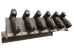 Hybrid Handgun Shelf Hanger - 6 Handguns - HGSH-HY-6.1