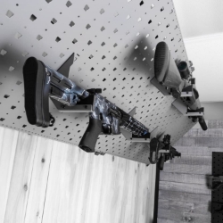 Hybrid Horizontal Hangers for 45° Panel  hybrid, horizontal, hanger, gun, HDPE, rifle, 45 degree, angled