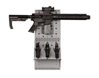 Package 105 thin wall panel, wall panel, panel, 22 X 10, 11 X 10, 10", 10, horizontal display, rifle, handguns