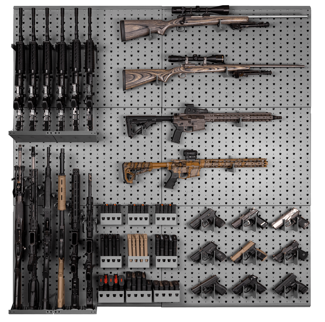 Package 1061 Package, pkg, panels, 36", 36, hangers, handgun, rifle