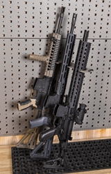 Vertical Retail Display Hanger Right - 3 Rifles Vertical Hanger, Retail, Display, 3 rifles