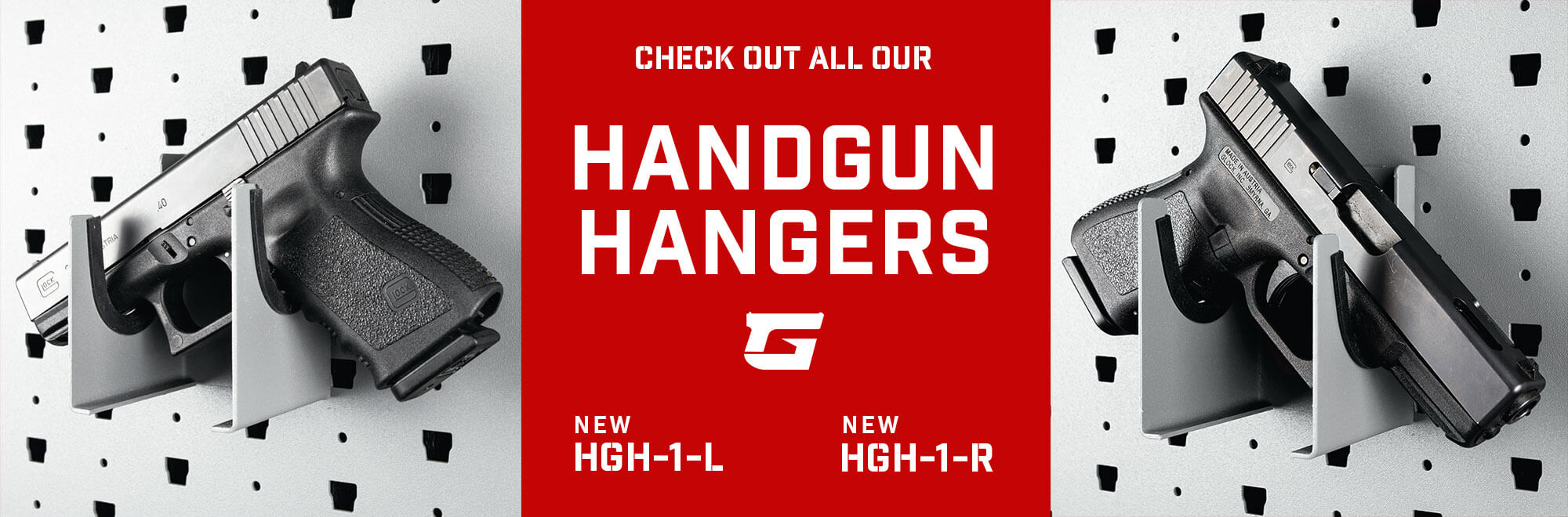 Left and right handgun hangers